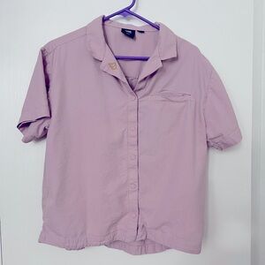 Vans X Karina Razunko Button Up Shirt Size L in Lilac.